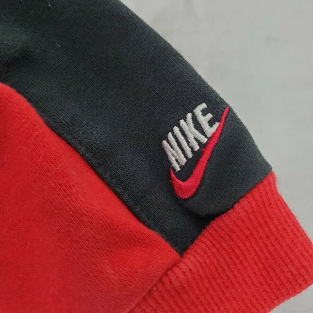 Nike‎ Toddler Boys Full Zip Hoodie Sweatshirt 24M Red Black